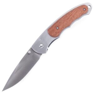 EZSMITH Bull Shark Knife Kit - Framelock Folding Knife Design - (All Parts Included) - (with Bubinga Wood Handles) - (Gift Boxed) - (USA Design)