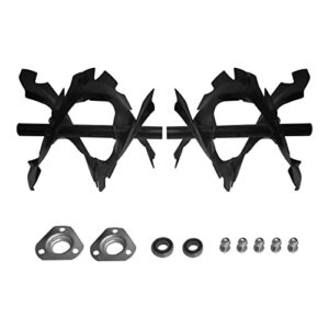 snow joe ion24sb-augerbld dual-stage snow blower replacement auger blades for ion24sb & ion8024, black