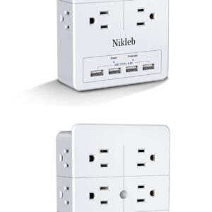 Surge Protector Outlet Extender Nikleb 12 Outlets Heavy Duty