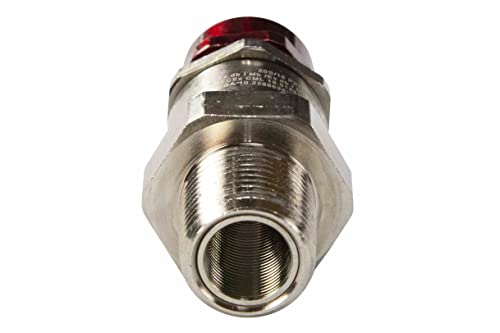 Explosion Proof Cable Gland - 1/2" NPT - Nickel Plated Brass - ATEX Rated N4X - 0.122-0.343" Cable