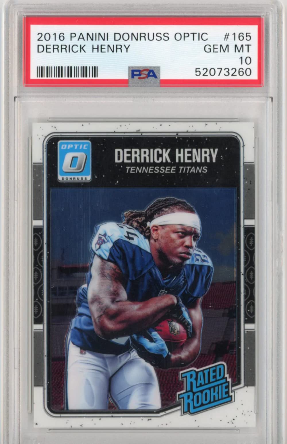 Graded 2016 Panini Donruss Optic Derrick Henry #165 Rookie RC Football Card PSA 10 Gem Mint