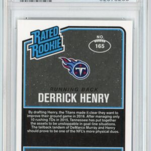 Graded 2016 Panini Donruss Optic Derrick Henry #165 Rookie RC Football Card PSA 10 Gem Mint