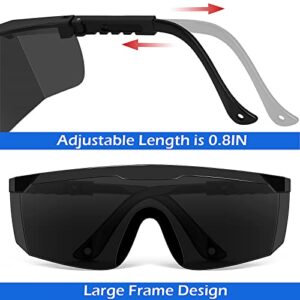 OXG 6 Pairs Safety Glasses with Ajustable Temples, ANSI Z87.1 Certified Anti Fog Safety Goggles UV Protection Impact Resistant Eyewear Protective for Men and Women