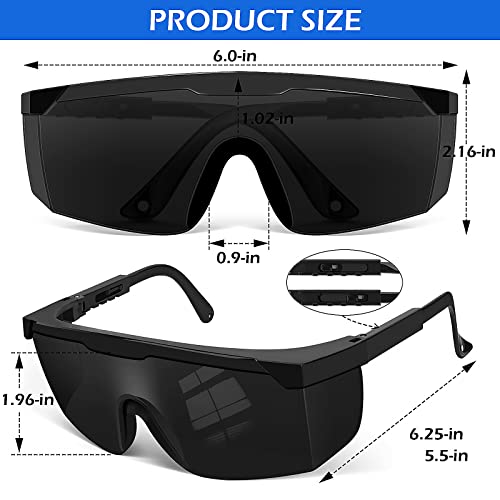 OXG 6 Pairs Safety Glasses with Ajustable Temples, ANSI Z87.1 Certified Anti Fog Safety Goggles UV Protection Impact Resistant Eyewear Protective for Men and Women