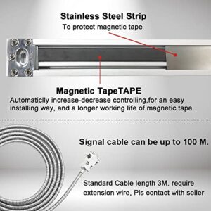 3 Axis DRO Digital Readout Magnetic Scale DRO Display Kit CNC Milling Lathe,DIY Travel Length