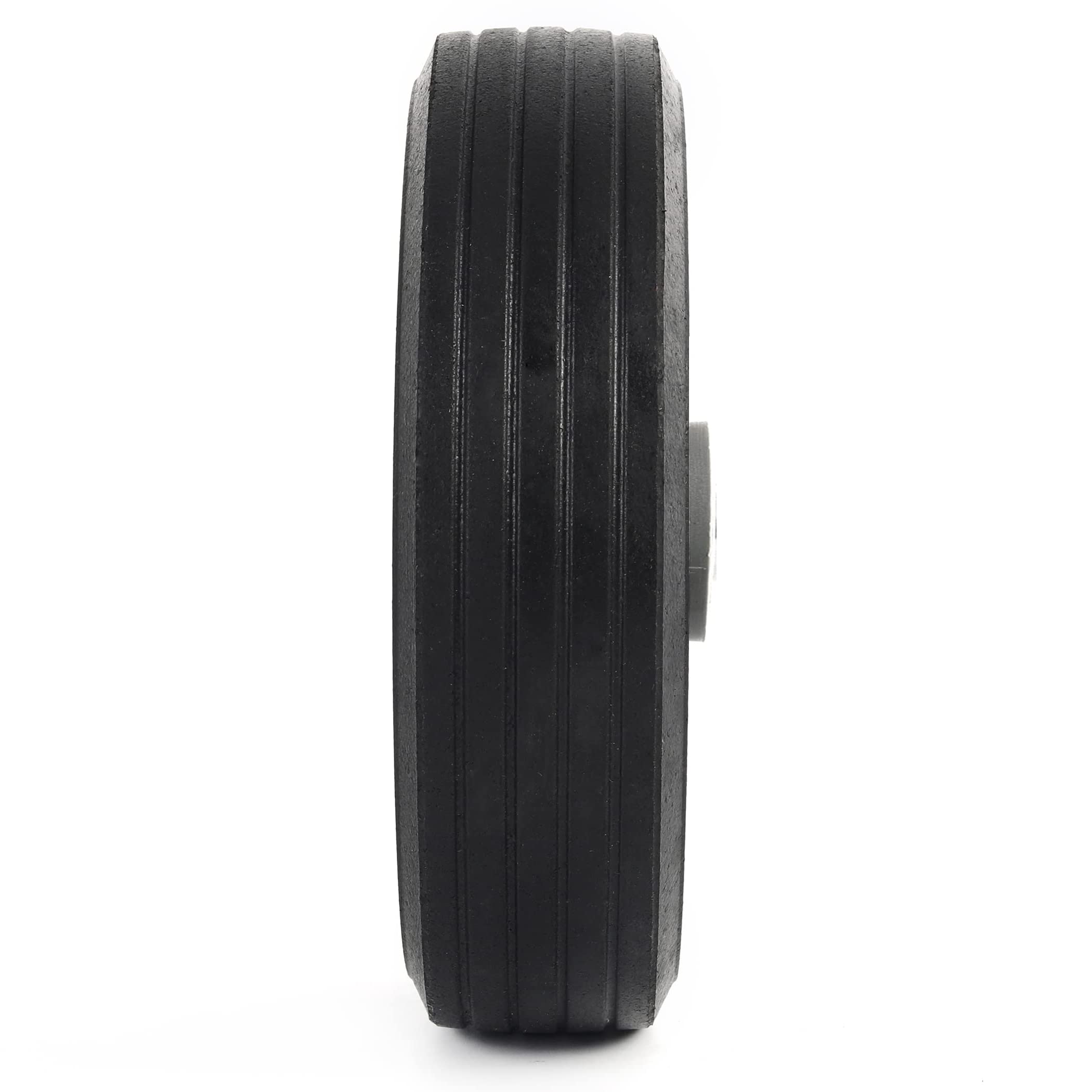 (2- Pack) Run-Flat Solid Rubber Replacement Tire 8" x 2'' with a 5/8" axle for Hand Trucks, Wheelbarrows, Dollies, Trolleys and More – Run Flat with 500 lbs Max Loads