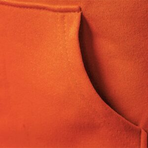 Maiyifu-GJ Men's Casual Solid Pullover Hoodies Long Sleeves Gym Hooded Sweatshirt Lightweight Drawstring Athletic Hoodie (Orange,Large)