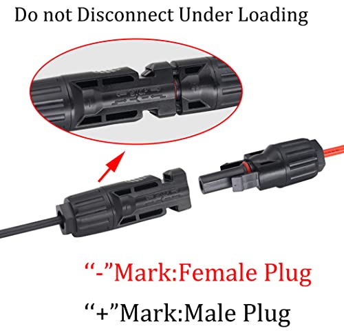 HCFeng 16AWG MC-4 to DC Cable Solar Panel to DC 5.5mm x 2.1mm Male Adapter Charge Cable with DC 3.5x1.35mm, DC 4.0mmx1.7mm,DC 5.5mmx2.5mm,6.5x3mm and DC8mm Converter for Solar Panel (1.5m/5ft)