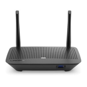 linksys max-stream wifi 5 router, dual-band, 1,000 sq. ft coverage, with parent control, up to 10+ devices, speeds up to (ac1200) 1.2gbps - ea6350-4b