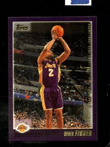 2000-01 topps #262 derek fisher nmmt lakers