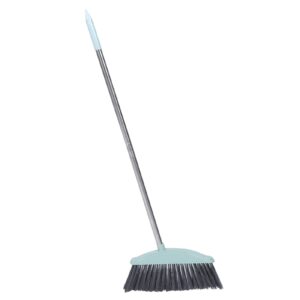 yardwe indoor outdoor broom floor cleaning broom with long handle heavy- duty household brooms for home kitchen
