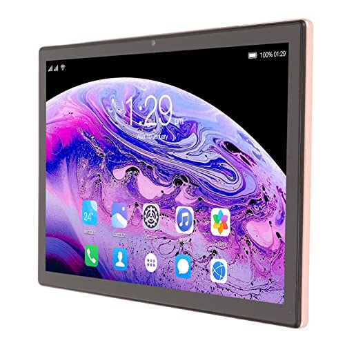 10 Inch Tablet, Gold HD Tablet for Kids Home Travel US Plug