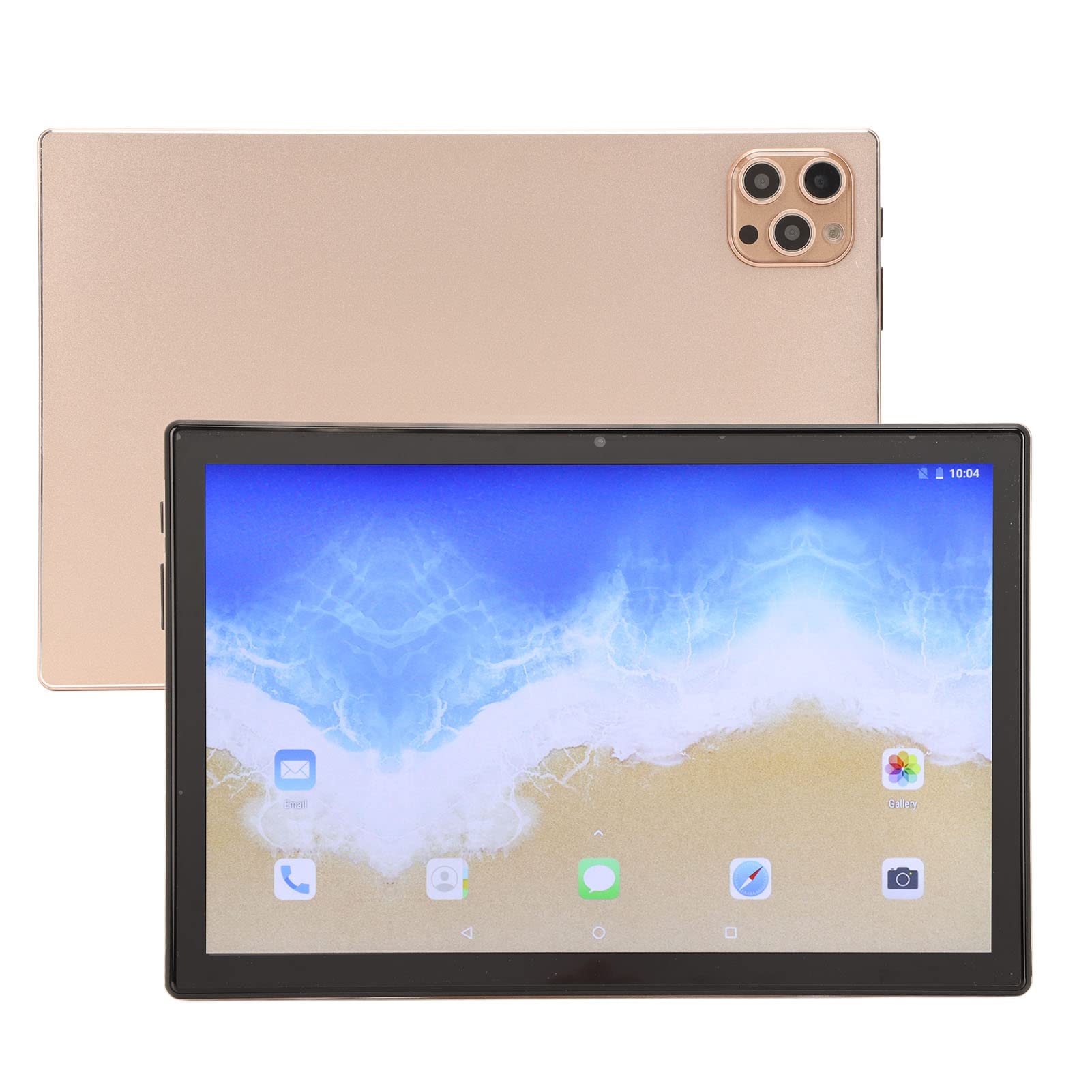 Kids Tablet, 10 Inch Tablet 2.4G 5G Dual Band WiFi Gold 4G Calls for 12 for Work (US Plug)