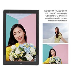 HD Tablet, 100240V AntiLight Blue Black Octa Core 1920x1200 IPS Dual Camera Tablet PC, 10.0 (US Plug)