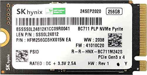 SkHynix 256GB PCIe NVMe 2242 SSD (HFM256GD3HX015N) (OEM)