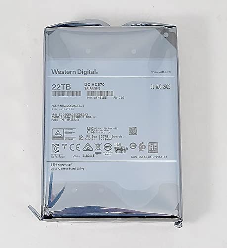 Western Digital WD Ultrastar HC570 WUH722222ALE6L4 22TB 7200RPM 3.5'' Desktop HDD 0F48155