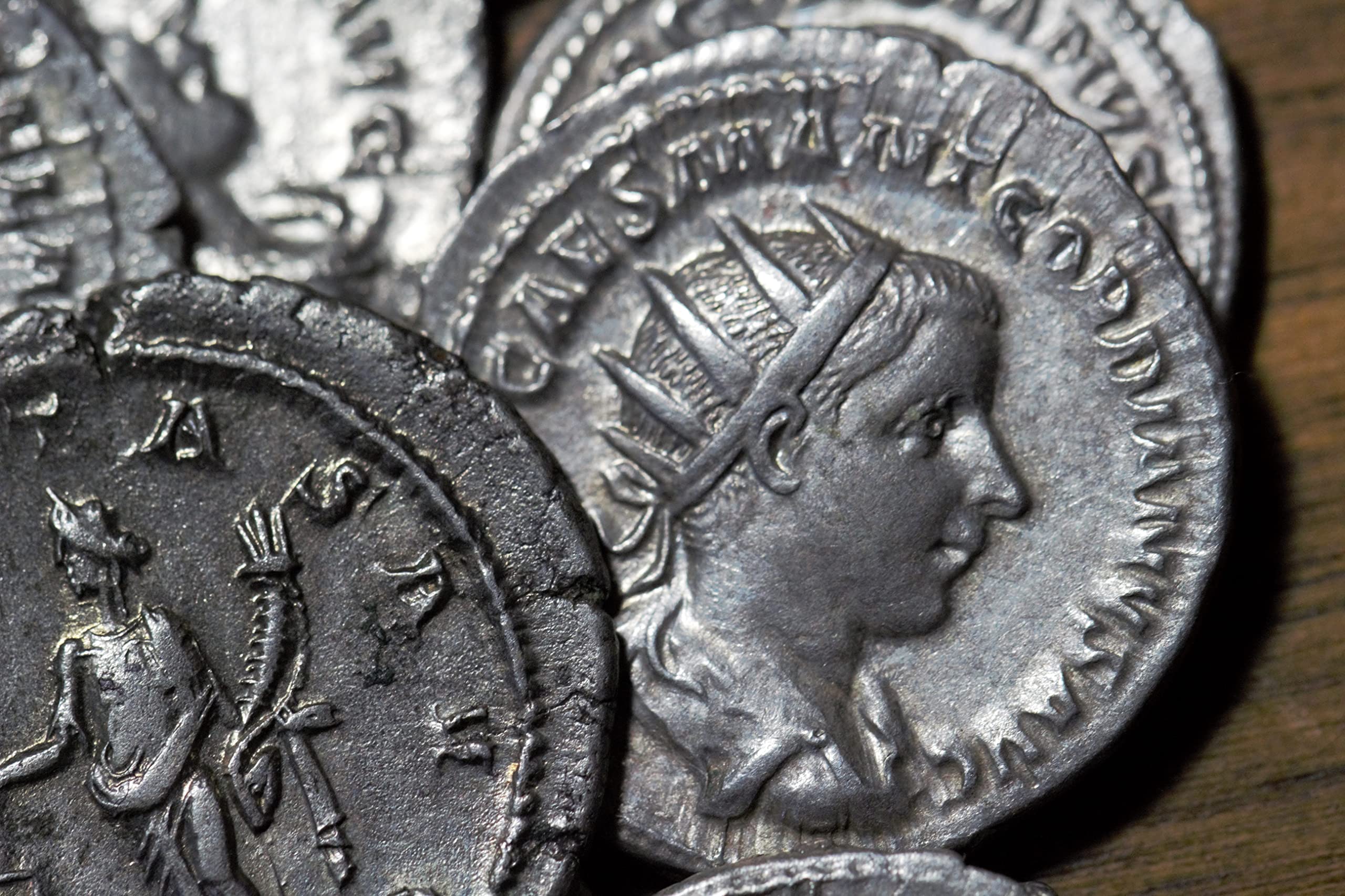 1700 Year Old Ancient Roman Empire Silver Double Denarius Coin (Antoninianus) Very Fine or Better Condition