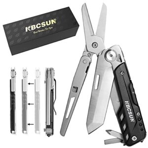 kbcsun pocket knife multitool detachable survival tactical knife folding, christmas gifts for men dad boyfriend for camping fishing hiking hunting