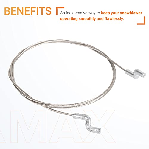 Canamax Premium 117-9145 Clutch Drive Cable - Compatible with Toro Power Clear Snowthrower - Replaces 1179145