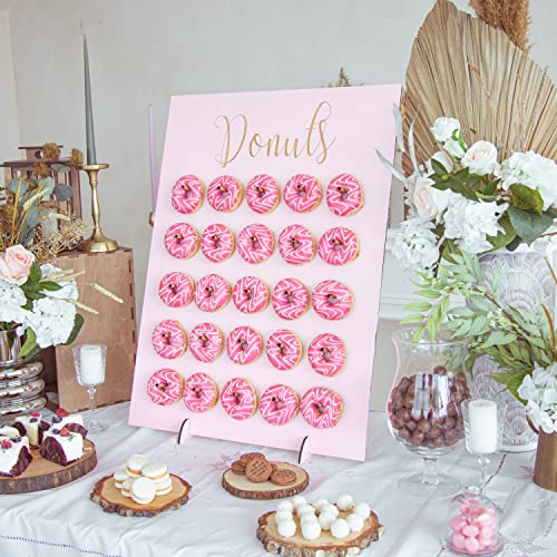 Personalized Donut Wall Stand, Wooden Donut Wall Mount, Donut Stand, Donut Board, Wedding Decor, Rustic Donut Display, Treat Yourself