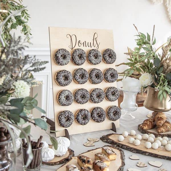 Personalized Donut Wall Stand, Wooden Donut Wall Mount, Donut Stand, Donut Board, Wedding Decor, Rustic Donut Display, Treat Yourself