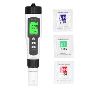 Digital Water Quality Tester, Four Functions in One, Pen Shaped Design, Detachable Design, LCD Digital Display for Measuring PH, ORP, H2 Hydrogen Content and Temperature Value