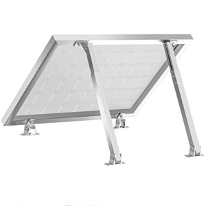 woefste adjustable solar panel mounting brackets stand aluminum alloy tilt mount bracket systems for roof/boat/flat surface support 50w 70w 100w 150w 200w 300w 400w panels, 1 set