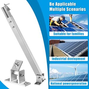 woefste Adjustable Solar Panel Mounting Brackets Stand Aluminum Alloy Tilt Mount Bracket Systems for Roof/Boat/Flat Surface Support 50W 70W 100W 150W 200W 300W 400W Panels, 1 Set