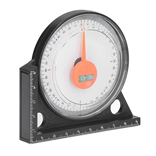 Plastic Angle Measuring Tool, High Precision, Support 0 to 360 Degree Measurement, Clear Scale, Magnetic Angle Positioner, Suitable for Woodworking, Metalworking.