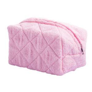 laiyosea blush terry cloth small makeup bag