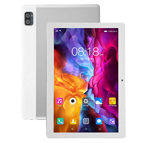 10.1in Tablet, 1960x1080 HD IPS Display 2.4G/5G WiFi Tablet PC with 8GB RAM 128GB ROM, Dual SIM, 2MP and 5MP Camera 8800mAh MT6592 10 Cores Processor Tablet Computer Long Battery Life(US)