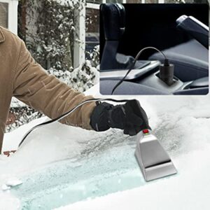 KIMISS Car Heated Scraper, 12V Auto Heated Snow Shovel Electric Windshield Ice Scrapers for Cars Trucks SUV