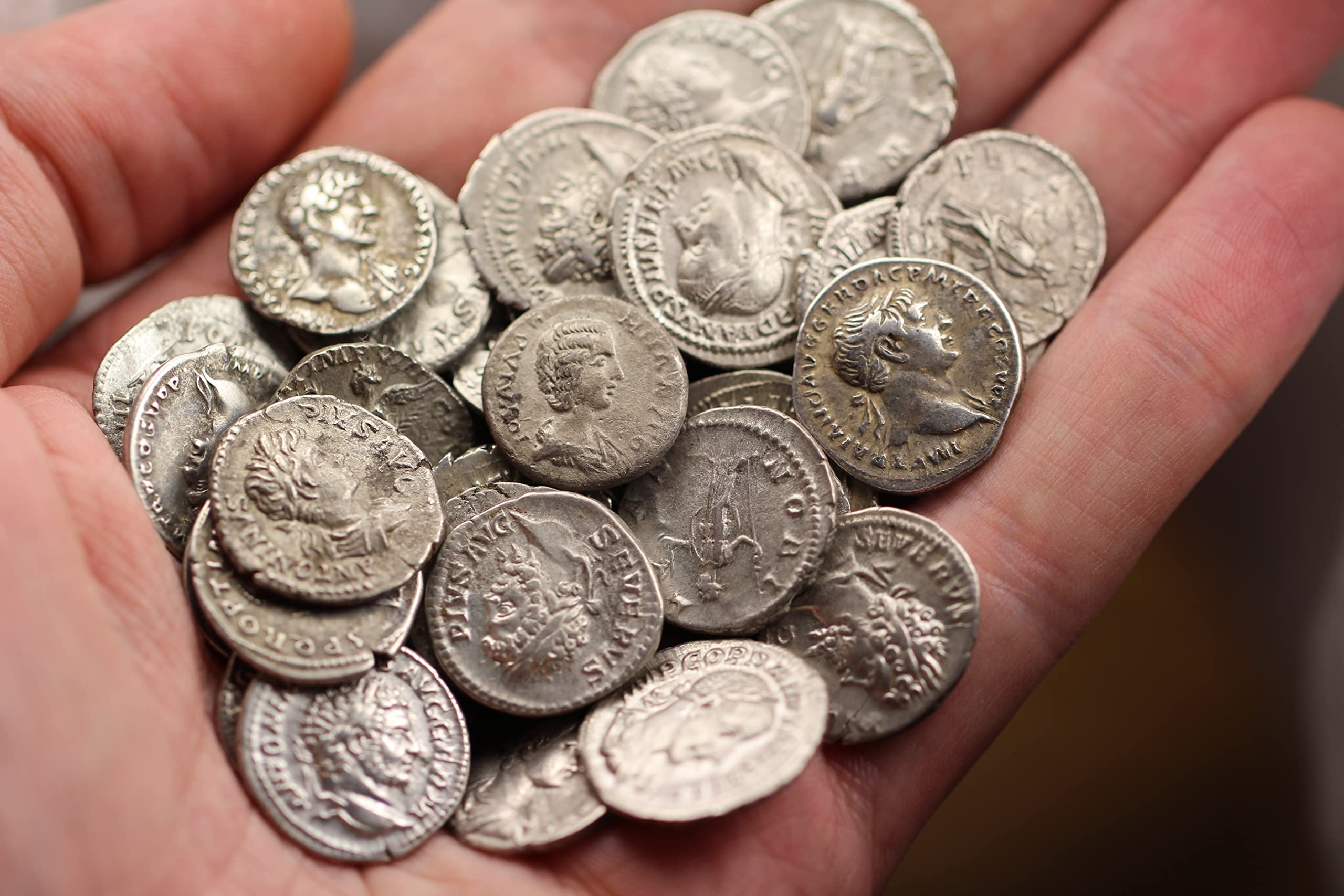 1700 Year Old Ancient Roman Silver Denarius Coin Seller Very Fine or Better Condition