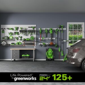 Greenworks 24V Cordless 3Gal Shop Wet/Dry Bare Accessories, Brushless Vacuum Tool Only, Green