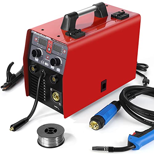 3 in 1 Digital MIG Welder, Towallmark 200Amp 110/220V Dual Voltage Welding Machine，Suitable for MIG(2T/4T)/Lift TIG/Stick