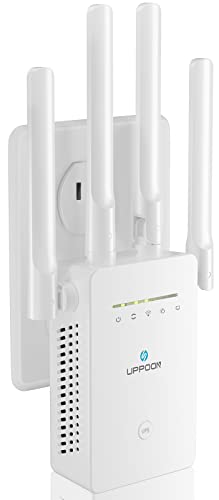 【2022 WiFi Extender】 WiFi Range Extender Signal Booster up to 9000sq.ft & 45 Devices, Internet Wi-Fi Booster and Signal Amplifier for Home, Long Range Wireless Repeater with Ethernet Port, Easy Setup