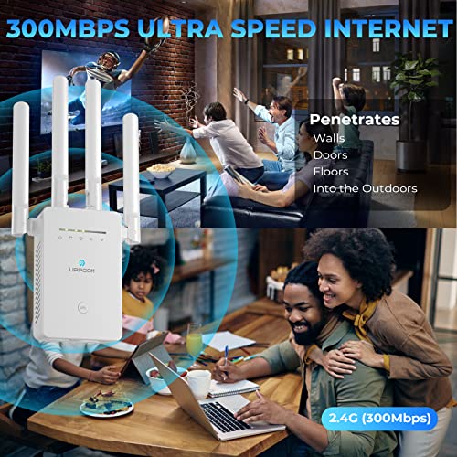 【2022 WiFi Extender】 WiFi Range Extender Signal Booster up to 9000sq.ft & 45 Devices, Internet Wi-Fi Booster and Signal Amplifier for Home, Long Range Wireless Repeater with Ethernet Port, Easy Setup