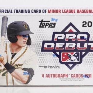 2022 Topps Pro Debut Baseball Hobby Box (24 Packs/8 Cards: 4 Autos)