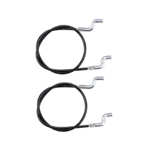 yhoparts 1501123ma front drive clutch cable for murray craftsman dual 2-stage snow thrower 1501123 (2-pack)