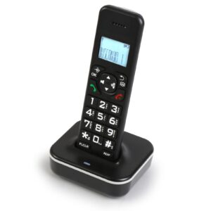sangyn dect cordless desk phones handset with caller id, number query, ringtone adjustable wireless portable phones for home office business telephones