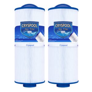 cryspool 2" mpt-thread spa filter compatible with marquis spa 20041, 20091, 370-0237, 5ch-502, marquis 50, ppm50sc-f2m, fc-0195, cal spa fil11100202, 50 sq.ft, 2 pack