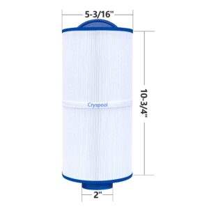 Cryspool 2" MPT-Thread Spa Filter Compatible with Tuff spa Filter, Del Sol Spas, Sundance Spas 6540-723,5CH-402, FC-2811, South Pacific Spas 40 sq.ft hot tub Filter, 2 Pack