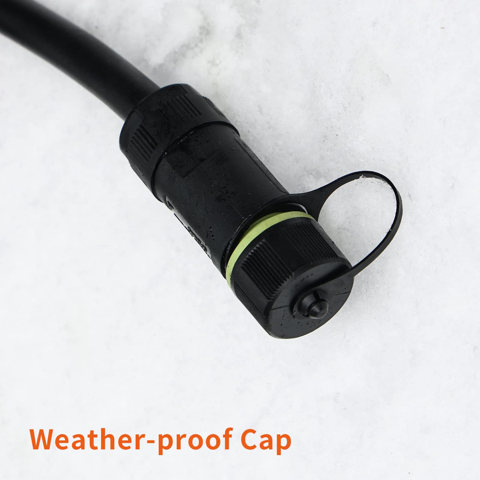 AUTOMATTERS Commercial Grade Snow Melting Mat Power Plug, UL Listed, 11FT Long, 16/3AWG, 125V, 15AMP, SJTW PVC Jacket