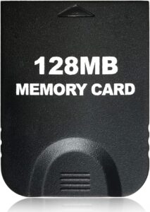 hyamass 128mb(2043 blocks) high speed gamecube storage save game memory card compatible for nintendo gamecube & wii console accessory kits - black