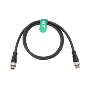 hangton m12 a coded 8 pin male to 8 pin male signal cable for industrial controls automation, device network devicenet, canopen, io link, profibus, actuator sensor 1m