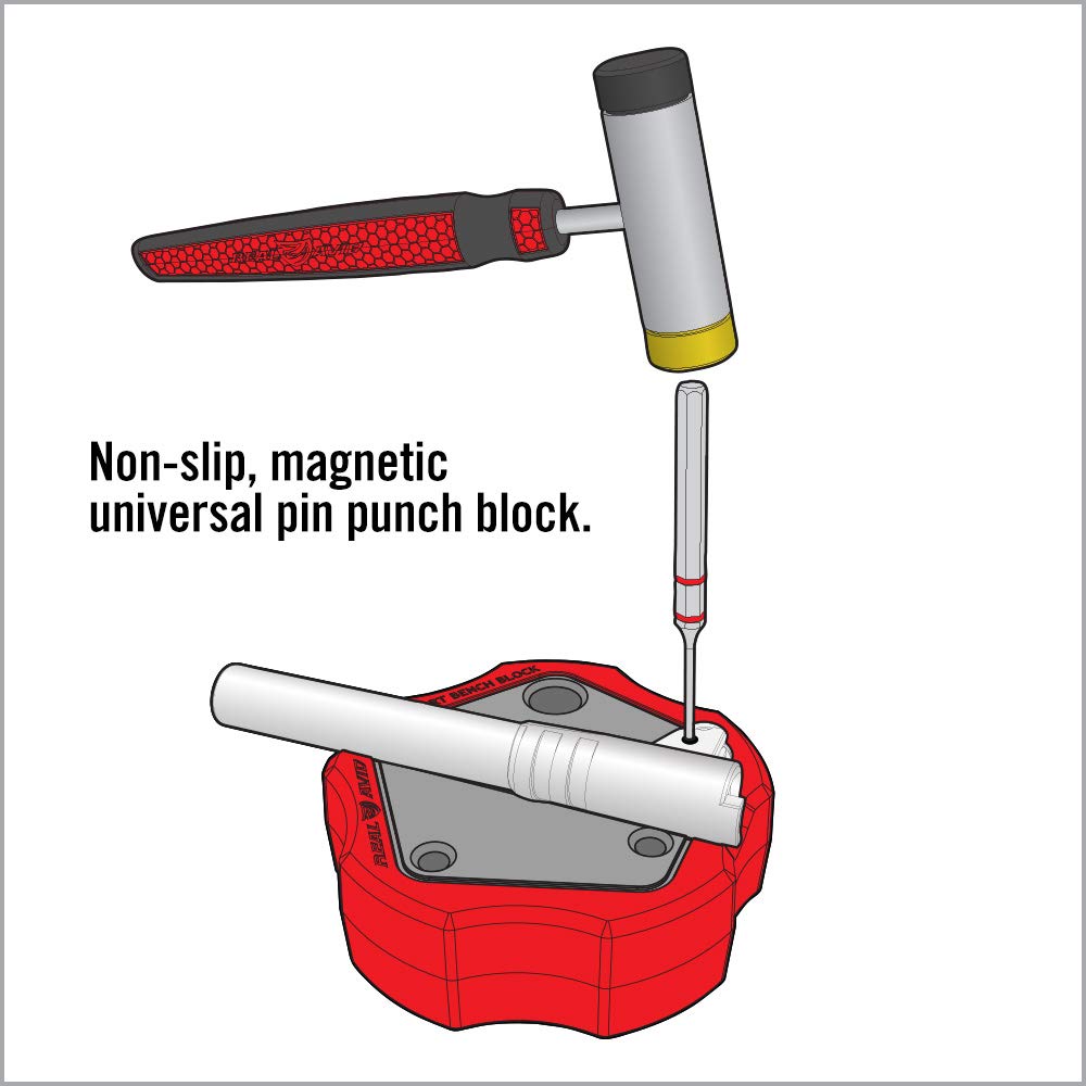 BESSEY BV-VB Vacuum Base Vise and Real Avid Smart Bench Block - Premium Universal Armorers Block