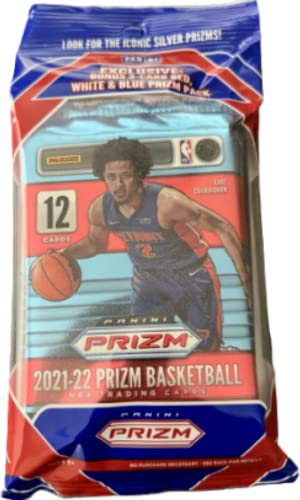 2021-22 Panini Prizm Basketball Fat Pack (15 Cards: 3 R/W/B Prizms)