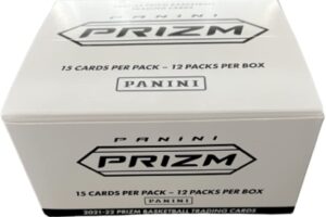 2021-22 panini prizm basketball fat pack cello box (12 packs/15 cards: 3 r/w/b prizms)