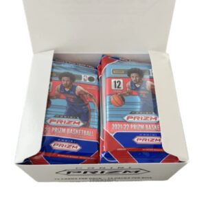 2021-22 Panini Prizm Basketball Fat Pack Cello Box (12 Packs/15 Cards: 3 R/W/B Prizms)