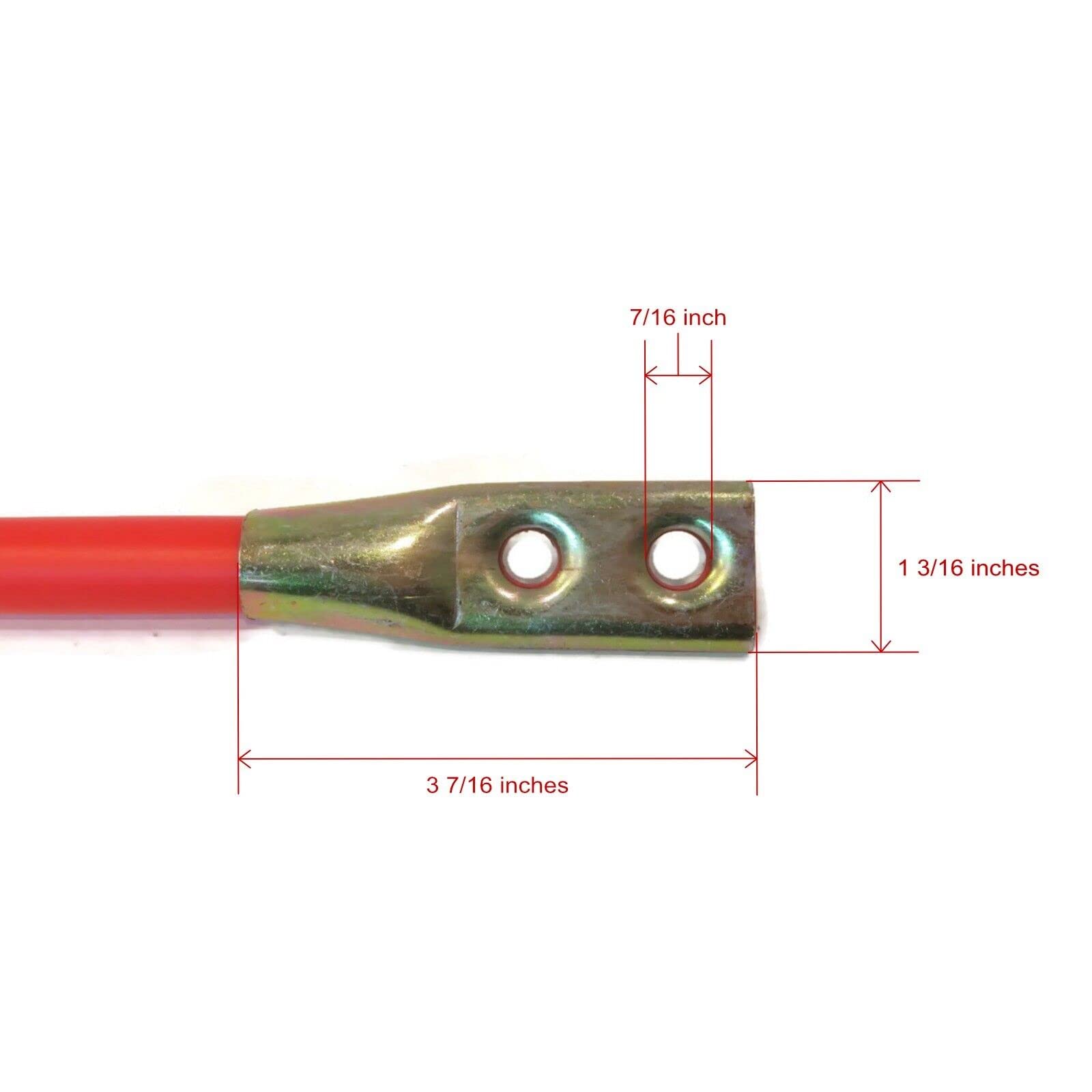 The ROP Shop | Set of 36-inch Fluorescent Orange, Universal Plow Blade Guide Kit for Western 62590